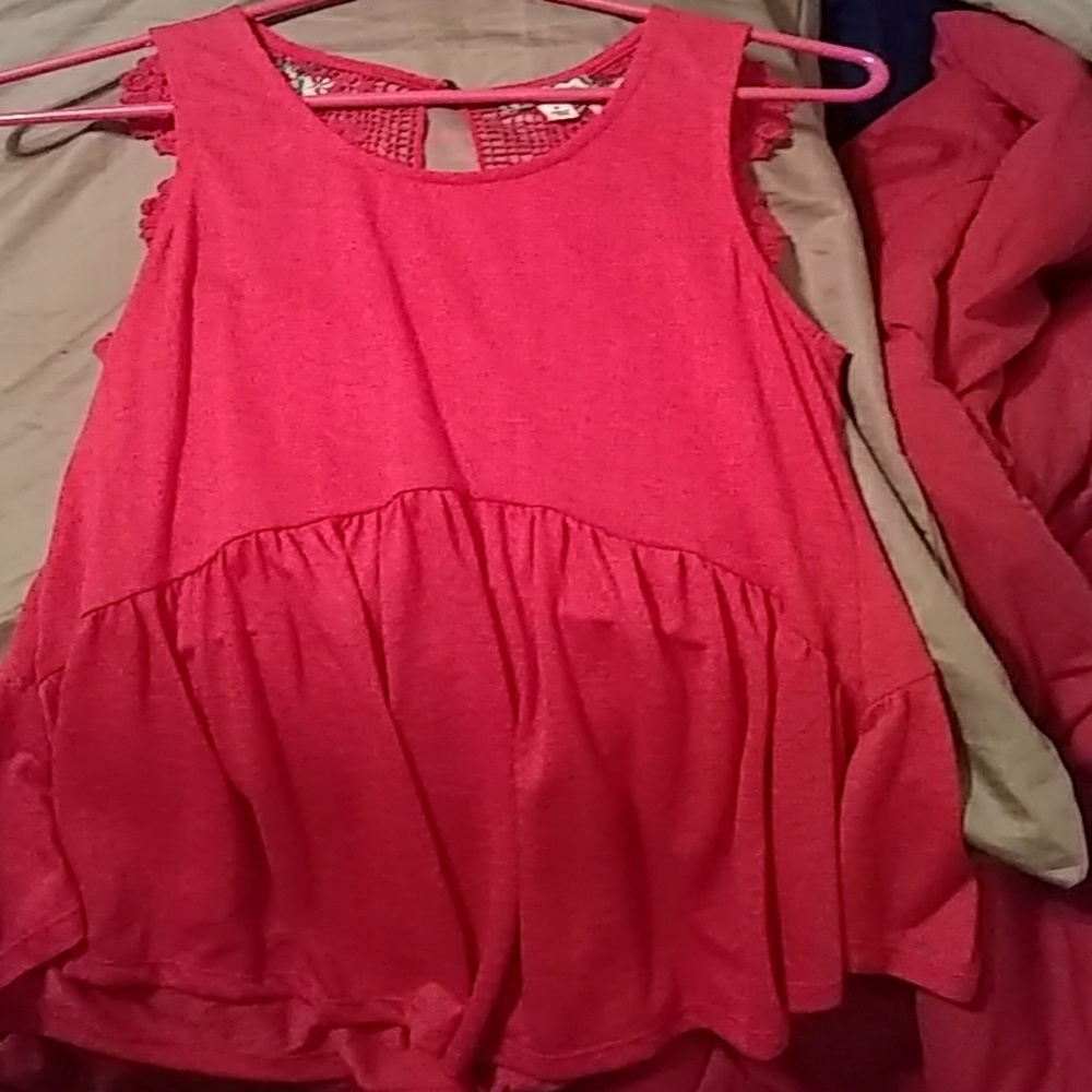 Ruffled Tank Top Blouse